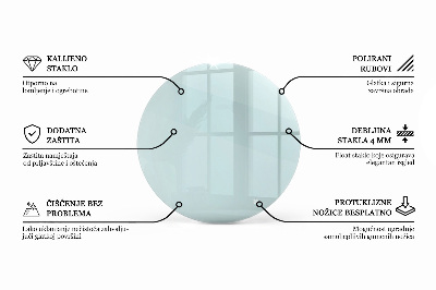 Tischplatte rund transparent