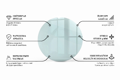 Tischplatte rund transparent