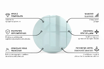 Tischplatte rund transparent