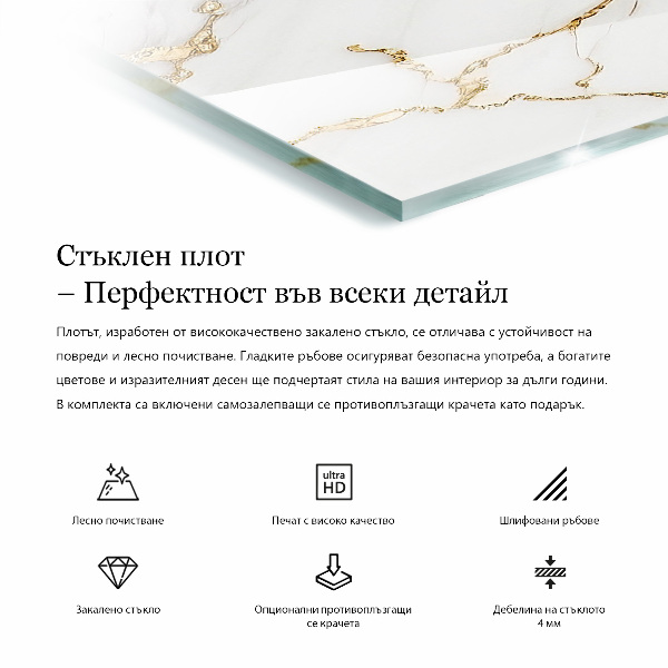 Rechteckige tischplatte Ökologische Holzstruktur