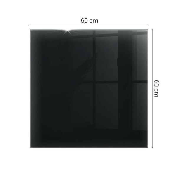 Glas für tischplatte Elegantes Schwarz.