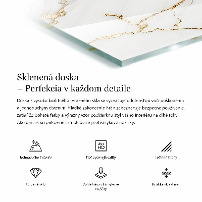 Glas für tischplatte Marmor-Grafikkomposition