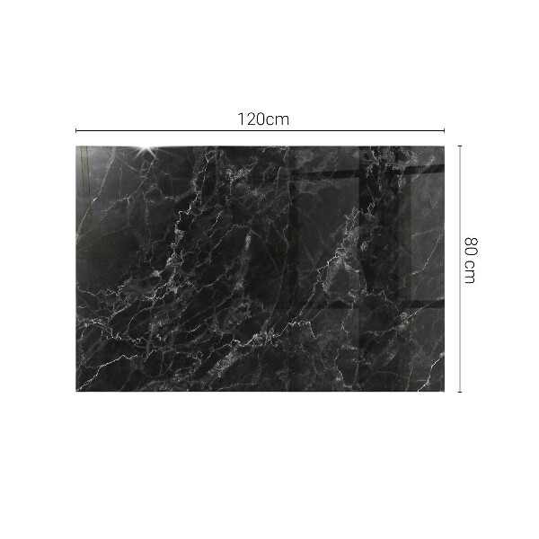 Glas für tischplatte Marmor mit feinen Adern