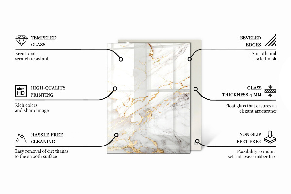Rechteckige tischplatte Steintexturmotiv