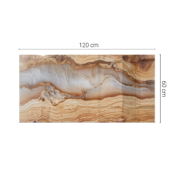 Glas für tischplatte Holz im Einklang mit Harz