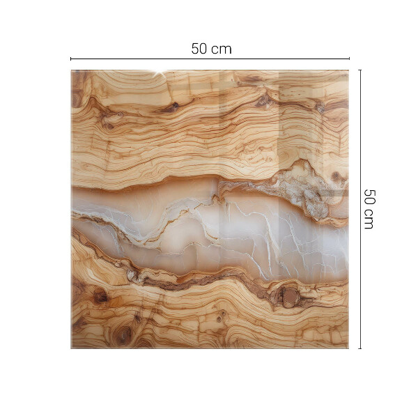 Glas für tischplatte Holz im Einklang mit Harz