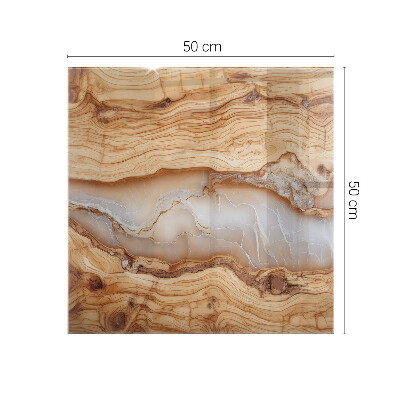 Glas für tischplatte Holz im Einklang mit Harz