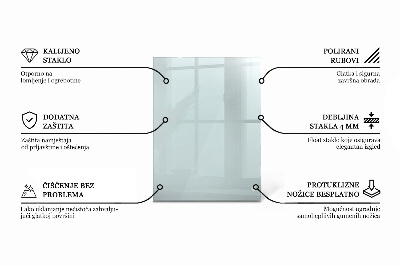 Rechteckige tischplatte transparent