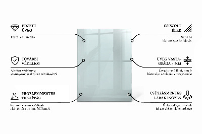 Rechteckige tischplatte transparent