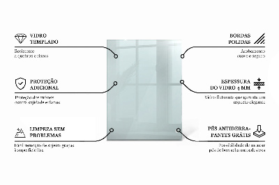 Rechteckige tischplatte transparent