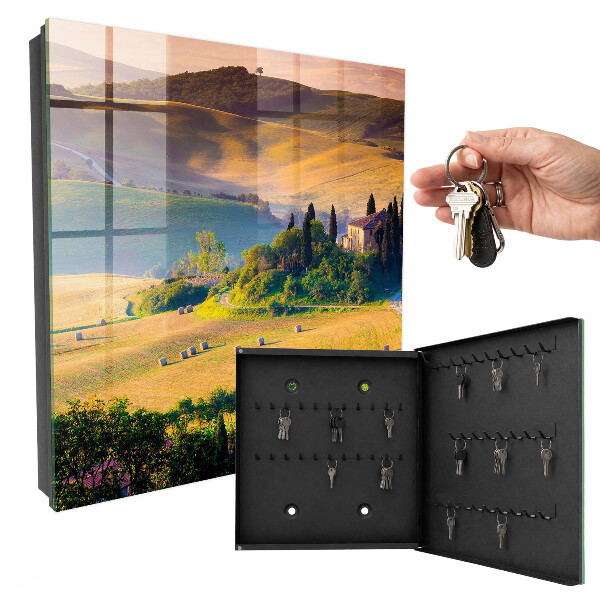 Schlüsselbox für die Wand Motiv Toskanische Idylle