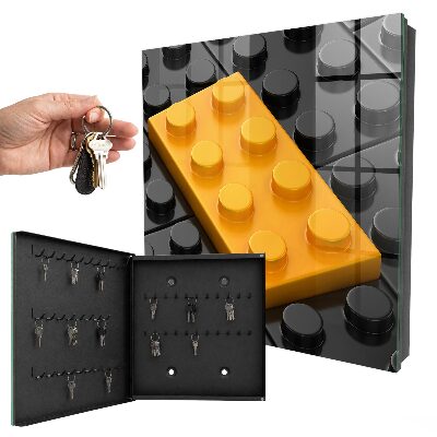 Schlüsselbox für die Wand in Gelb