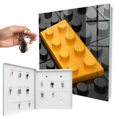 Schlüsselbox für die Wand in Gelb