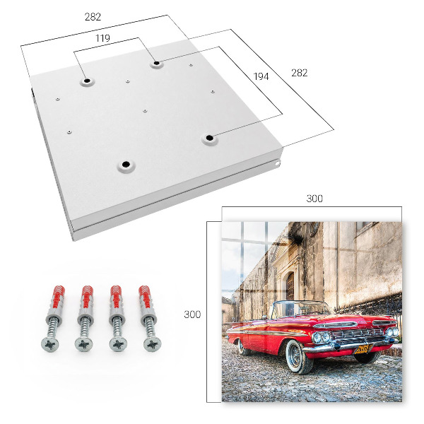 Schlüsselbox für die Wand im Retro-Auto-Design