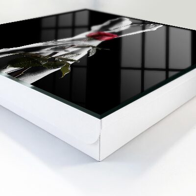 Schlüsselbox für die Wand mit Rosenmotiv in elegantem Design