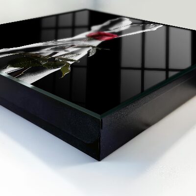 Schlüsselbox für die Wand mit Rosenmotiv in elegantem Design
