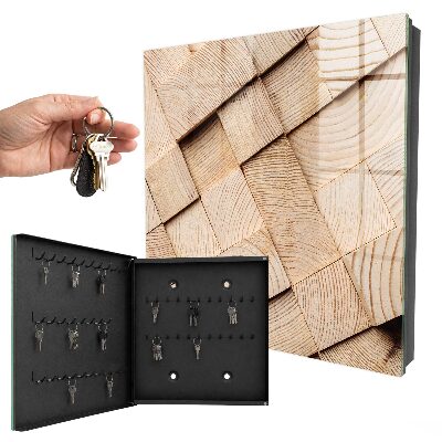 Schlüsselkasten mit Holzstruktur