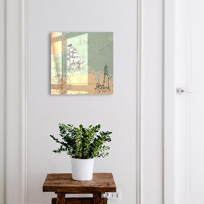 Schlüsselbox mit Seeabenteuer-Motiv