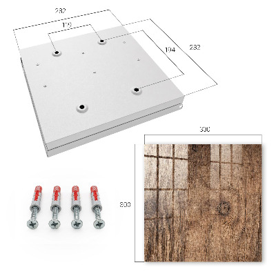Schlüsselkasten mit Holzstruktur