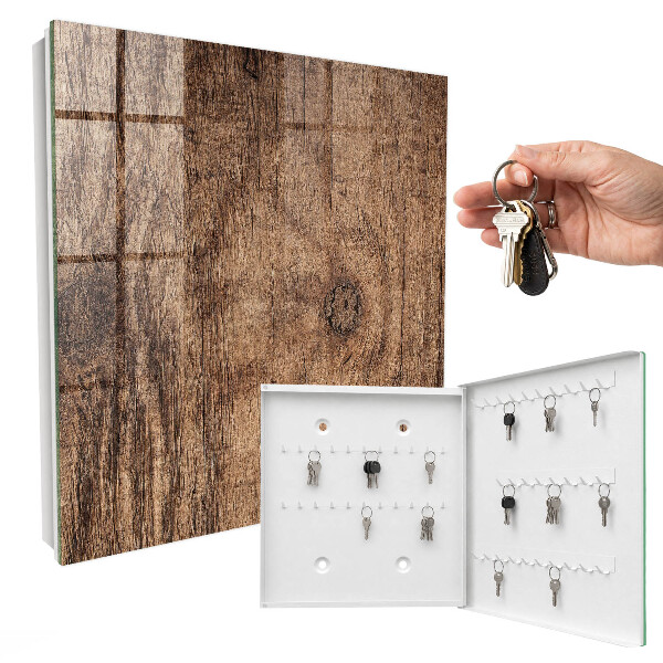 Schlüsselkasten mit Holzstruktur