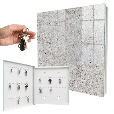 Schlüsselbox für die Wand in Grau