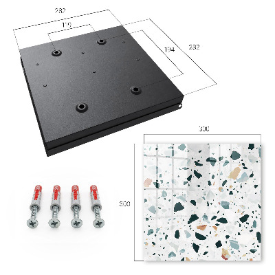 Schlüsselbox mit farbigen Steinen