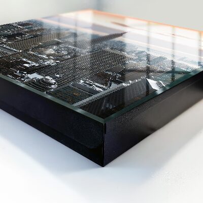 Schlüsselkasten mit Stadtlandschaft-Motiv