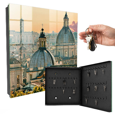 Schlüsselbox für die Wand mit Stadtlandschaft Motiv