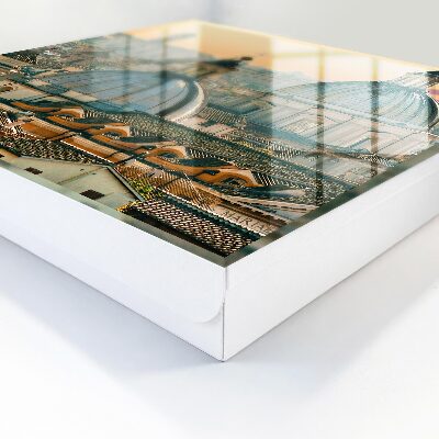 Schlüsselbox für die Wand mit Stadtlandschaft Motiv