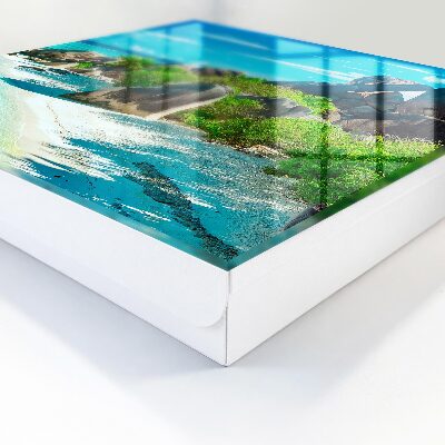 Schlüsselbox mit Motiv tropischer Strand