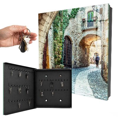 Schlüsselkasten mit Motiv Historische Straße