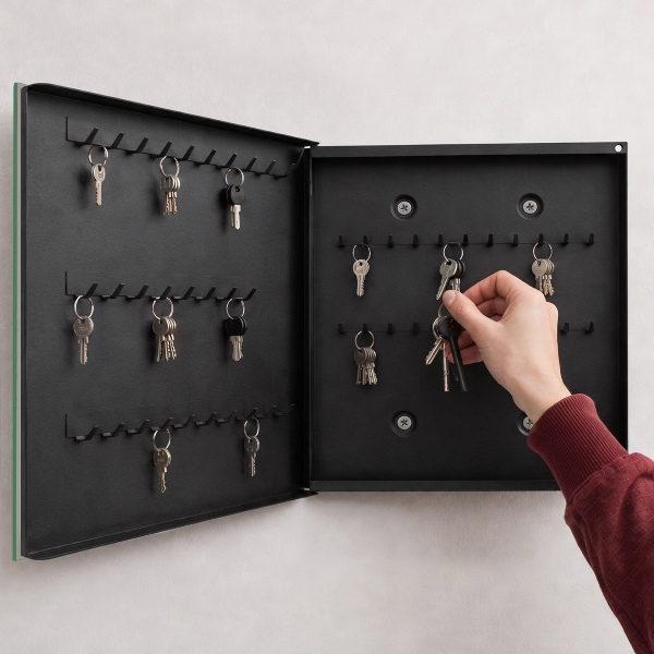 Schlüsselbox in Zitronenscheiben-Optik