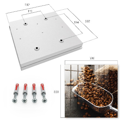 Schlüsselkasten mit Kaffeebohnen Design