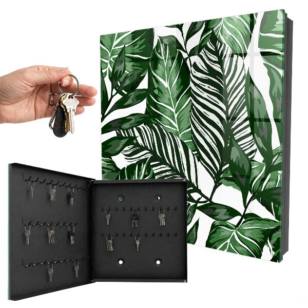 Schlüsselbox mit Pflanzenmuster