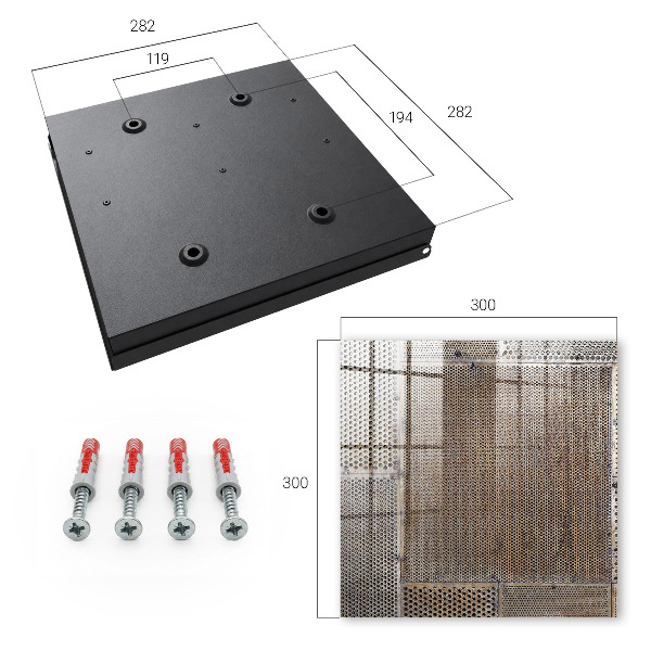 Schlüsselbox für die Wand im Industriemuster
