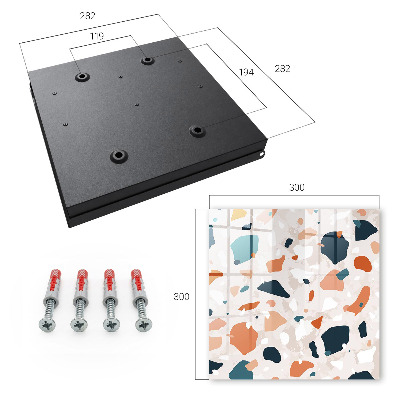 Schlüsselbox zur Wandmontage mit buntem Design
