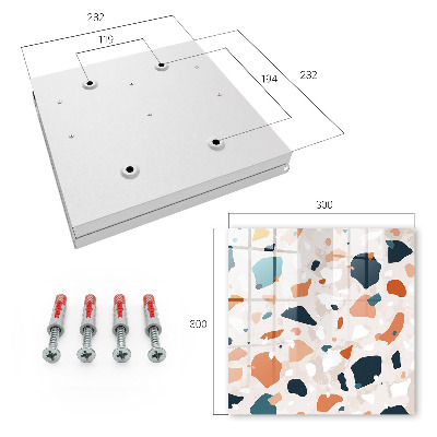 Schlüsselbox zur Wandmontage mit buntem Design