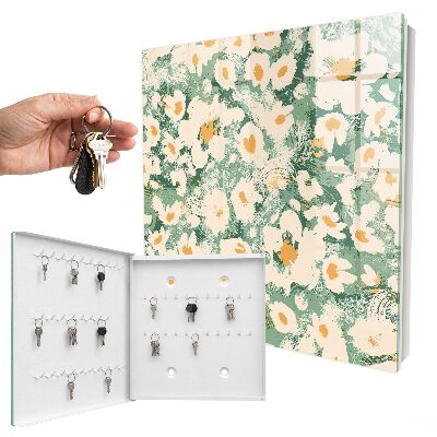Schlüsselkasten mit Blumenmuster