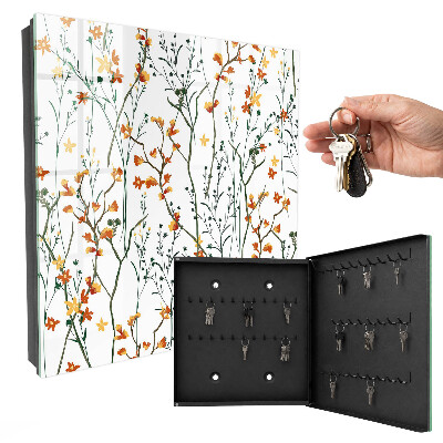 Schlüsselkasten mit Blumenmuster