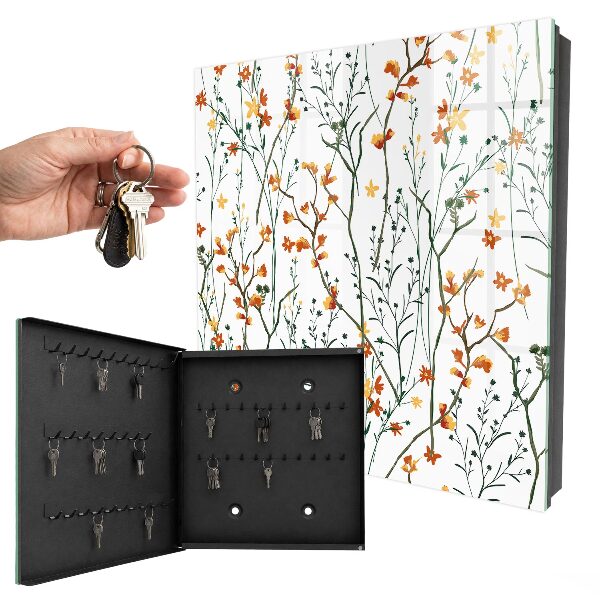 Schlüsselkasten mit Blumenmuster