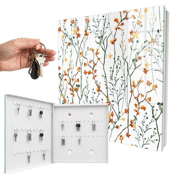 Schlüsselkasten mit Blumenmuster