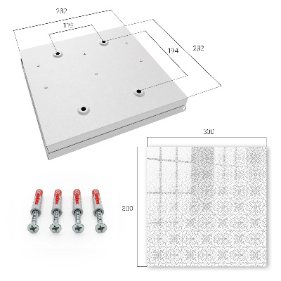 Schlüsselkasten mit geometrischem Muster