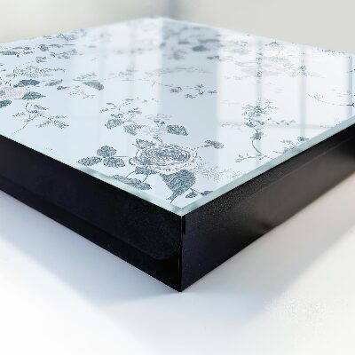 Schlüsselbox zur Wandmontage mit botanischem Blumenmotiv