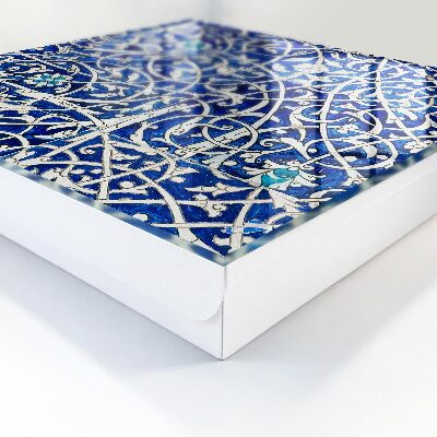Schlüsselbox im Design Blaue Arabeske