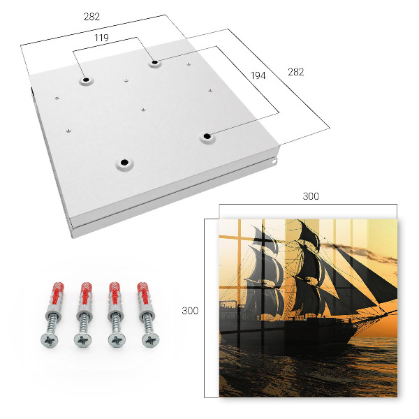 Schlüsselbox für die Wand Modell Seeabenteuer