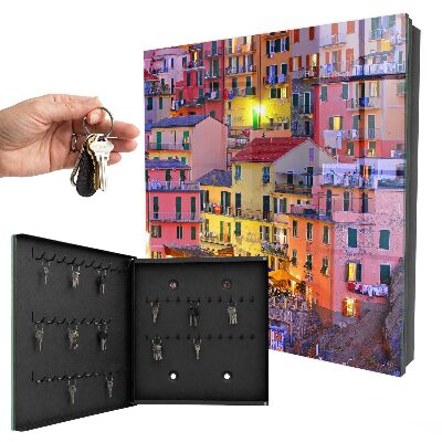Schlüsselbox zur Wandmontage im Design Farben der Stadt
