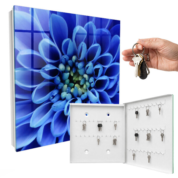 Schlüsselbox im Design Blaue Blume