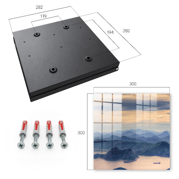 Schlüsselbox für die Wand mit Motiv Berglandschaft