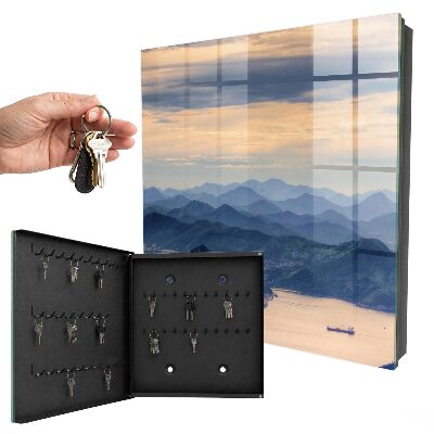 Schlüsselbox für die Wand mit Motiv Berglandschaft