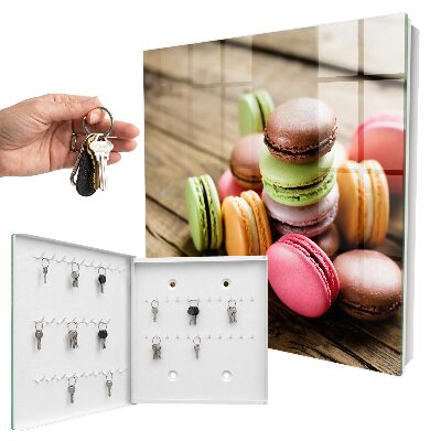Schlüsselbox mit buntem Süßigkeiten-Motiv